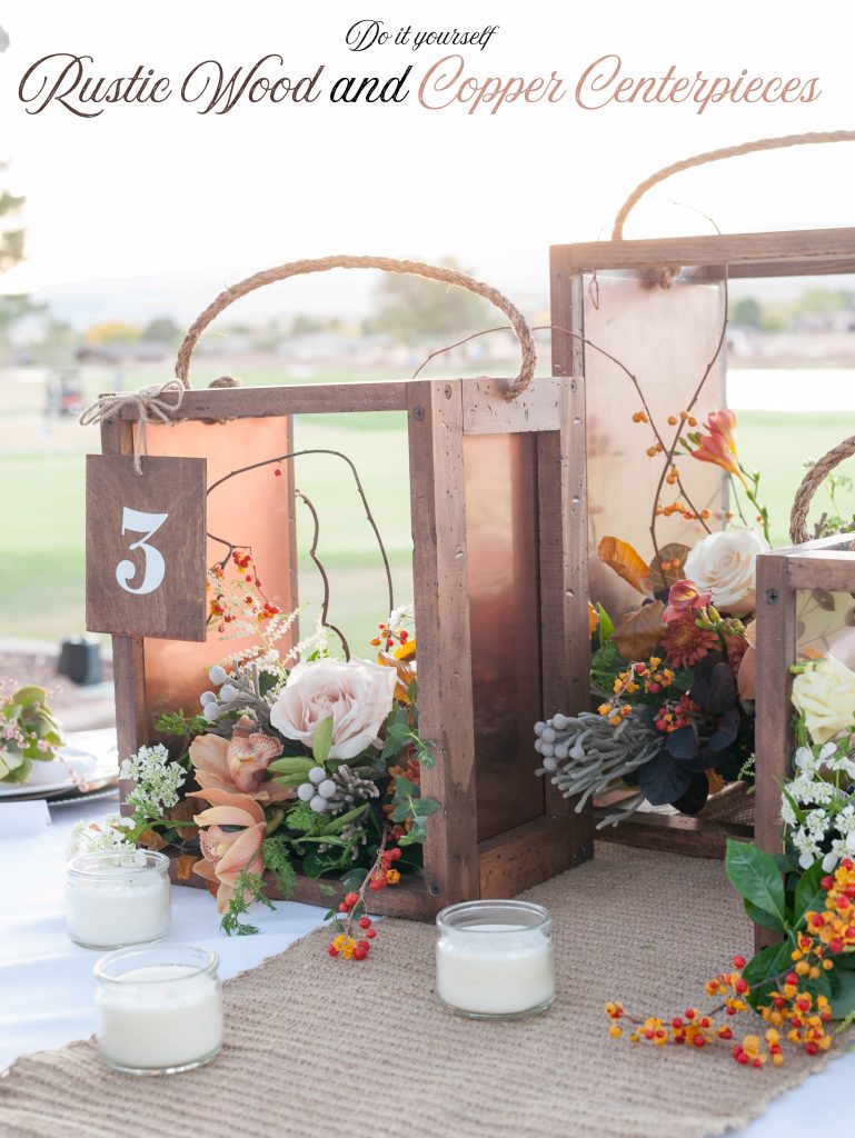 How to make a Rustic Wood Wedding Centerpiece