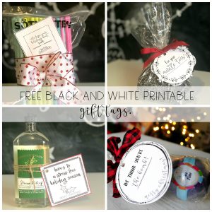 Free Printable Black and White Christmas Gift Tags thumbnail