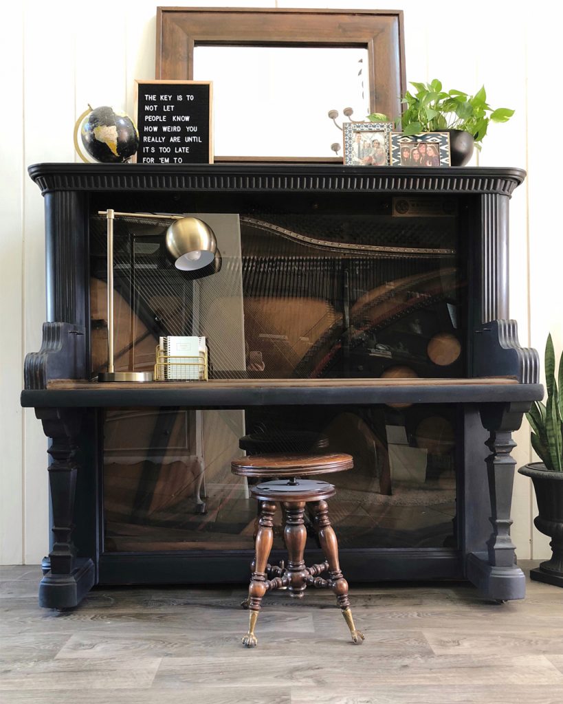 Piano Desk Makeover All Things Thrifty