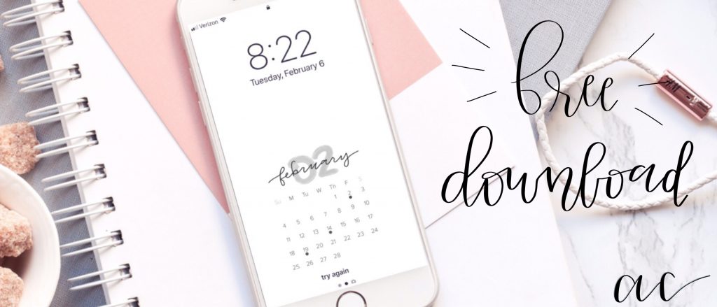 Monthly Calendar Cellphone Wallpapers