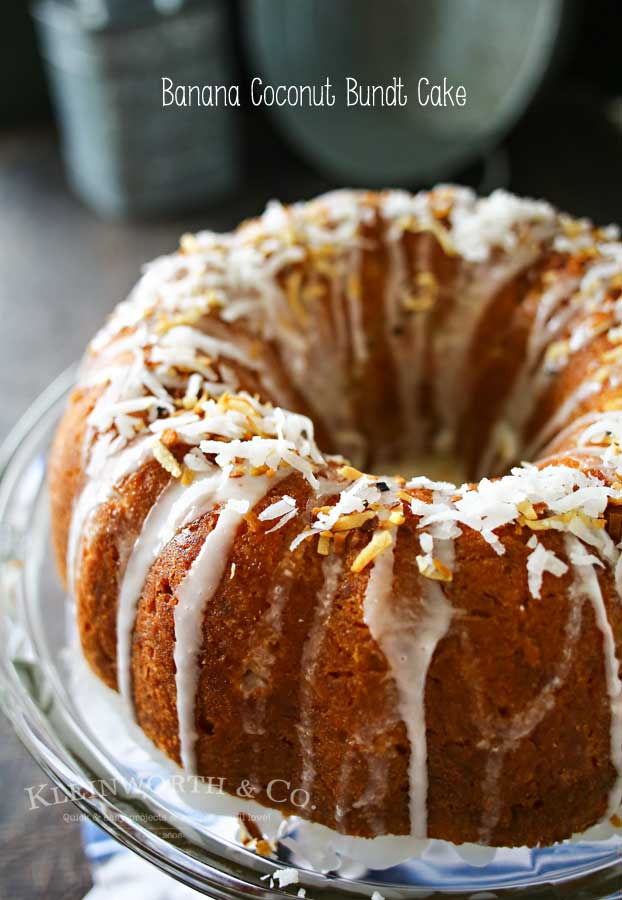 Banana Coconut Bundt Cake