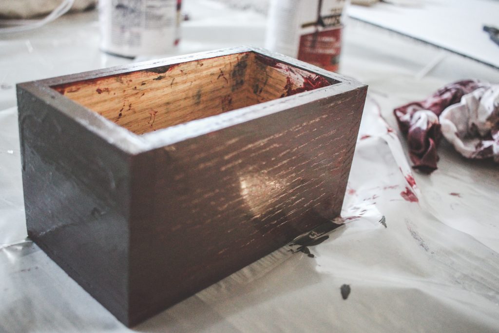 Rustoleum hosted a fun challenge that I was honored to be a part of and I wanted to show you the process as well as some tips and tricks about using stain and wood grain enhancer!