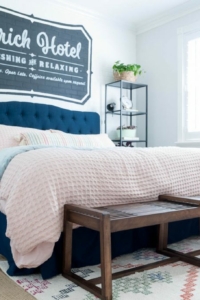 Guest Bedroom Ideas with a hip hotel vibe REVEAL!