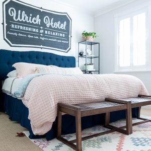 Guest Bedroom Ideas with a hip hotel vibe REVEAL! thumbnail