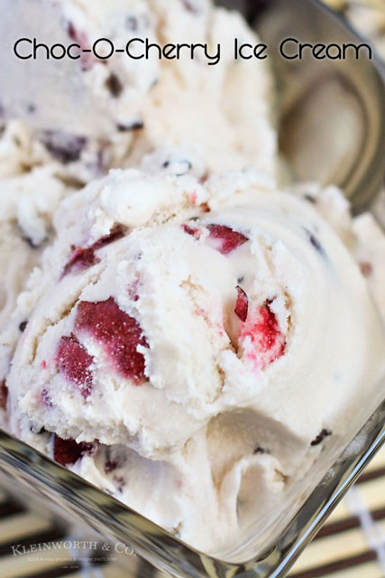 Choc-O-Cherry Ice Cream