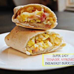 Super Easy Breakfast Burritos + Ideas for feeding TEENS! thumbnail