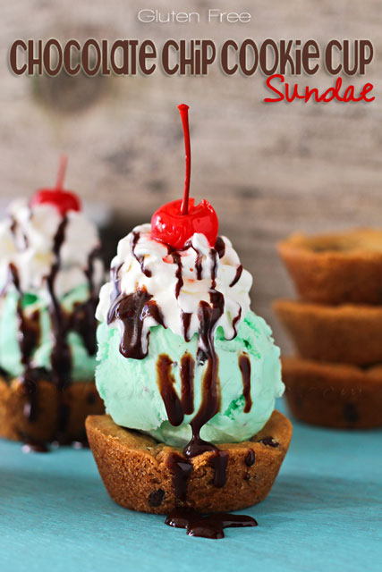 Gluten Free Chocolate Chip Cookie Sundae