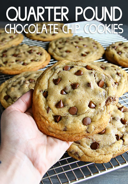 quarter pound chocolate chip cookies on kleinworthco.com