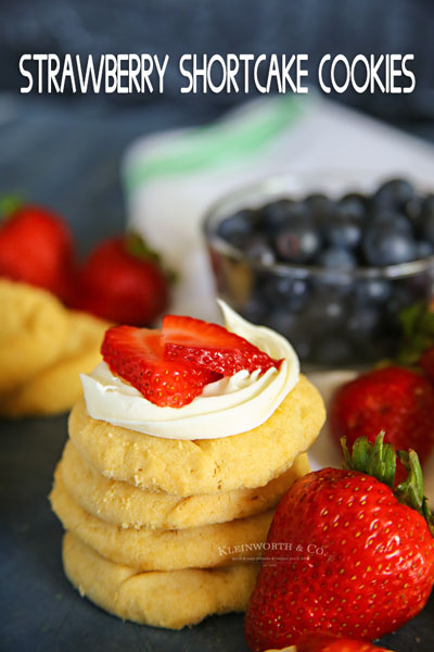 Easy Strawberry Shortcake Cookies