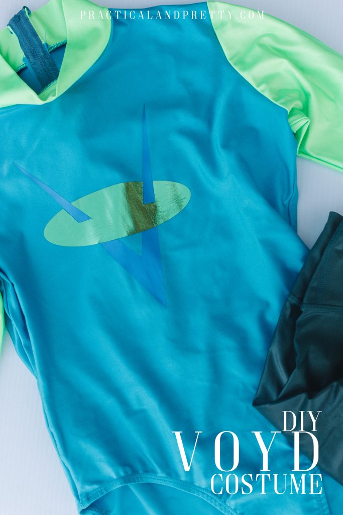 Grab a teal shirt and whip up this quick Voyd costume for Halloween or use the cut file to customize your favorite tee for any day!