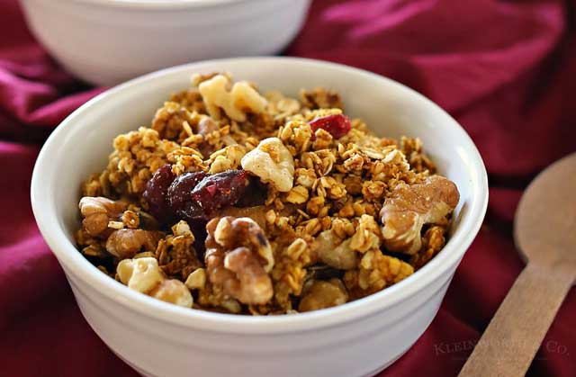 Pumpkin Cranberry Granola recipe