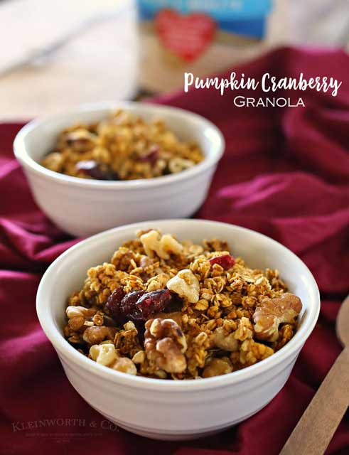 Pumpkin Cranberry Granola