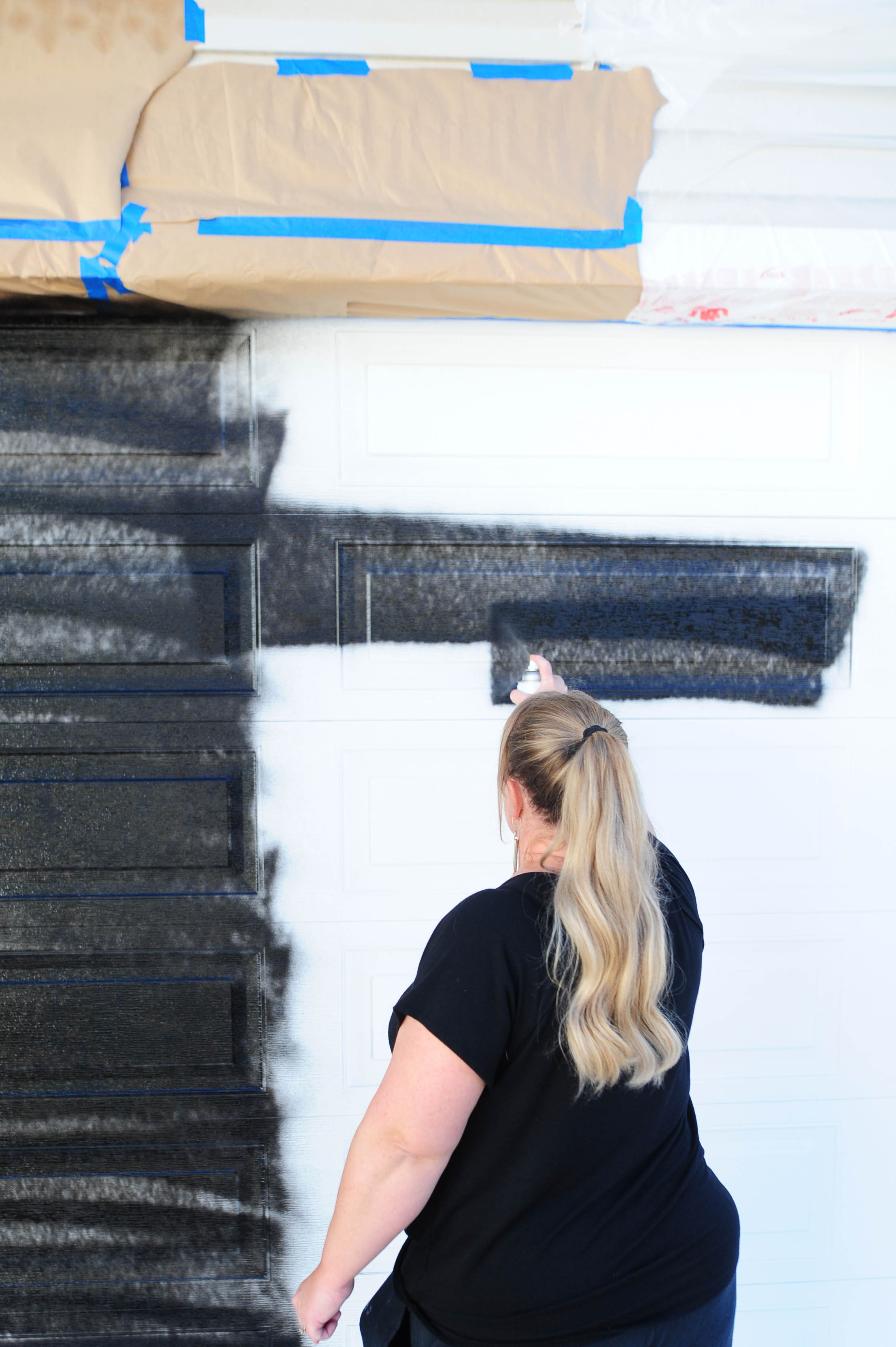 How to paint garage doors with Turbo Spray Paint the easy way