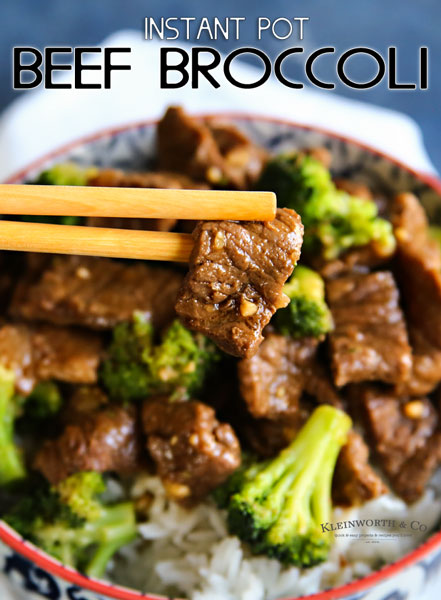 Instant Pot Beef Broccoli- Kleinworth & Co.