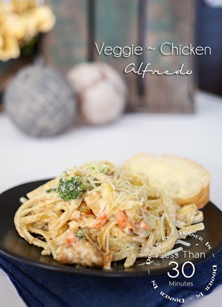 Veggie Chicken Alfredo