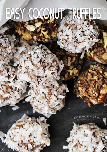 Easy Coconut Truffles