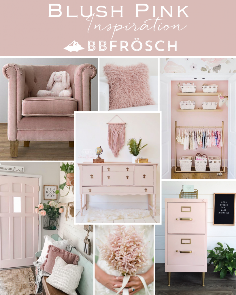 DIY chalk paint | pink chalk paint | blush pink furniture