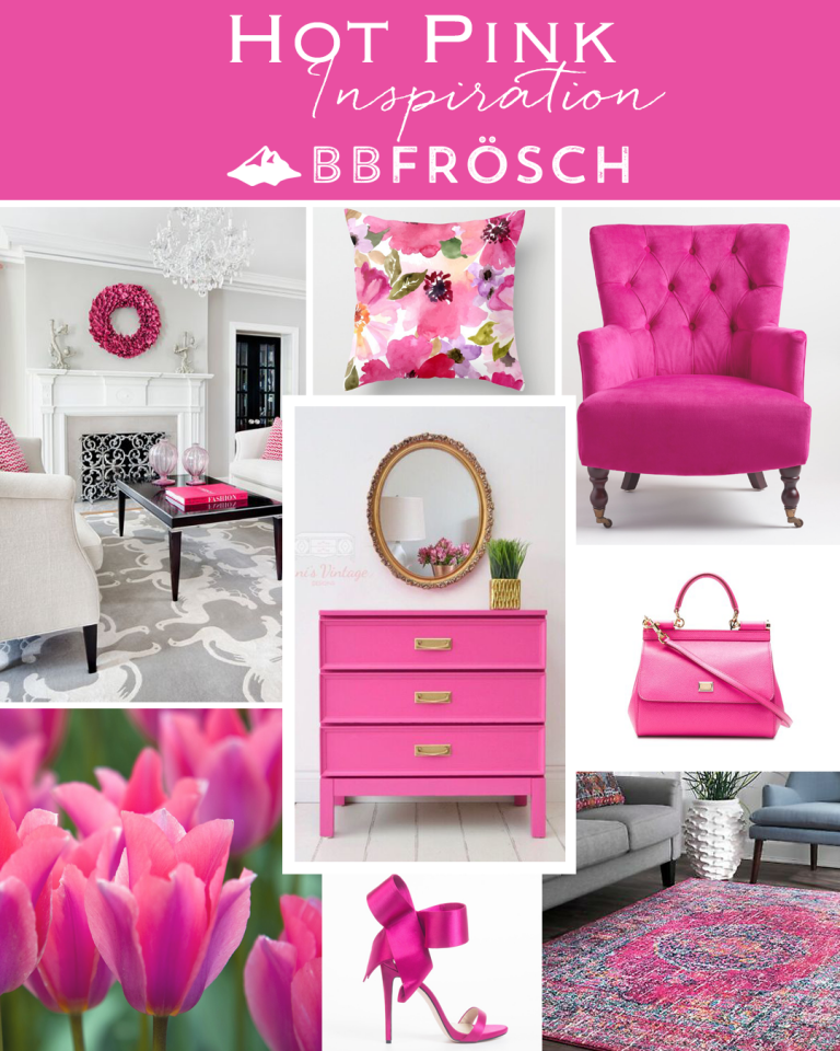 pink furniture | DIY chalk paint | pink chalk paint | hot pink paint