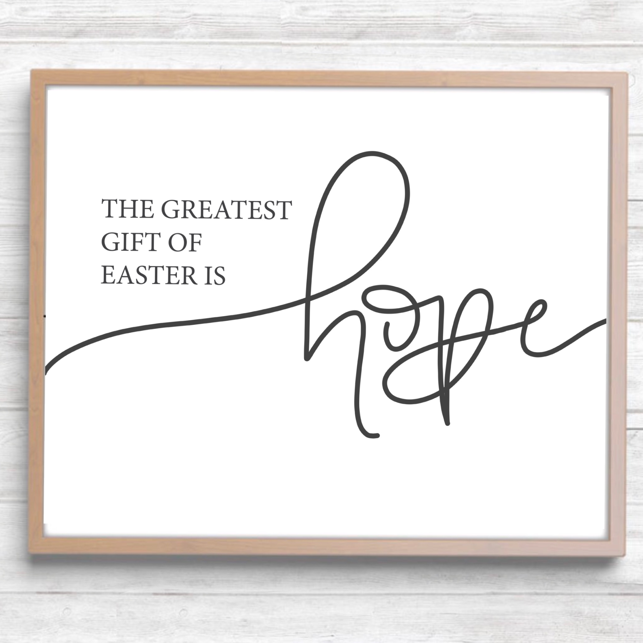 Framed Image "The Greatest Gift Of Easter Is Hope"