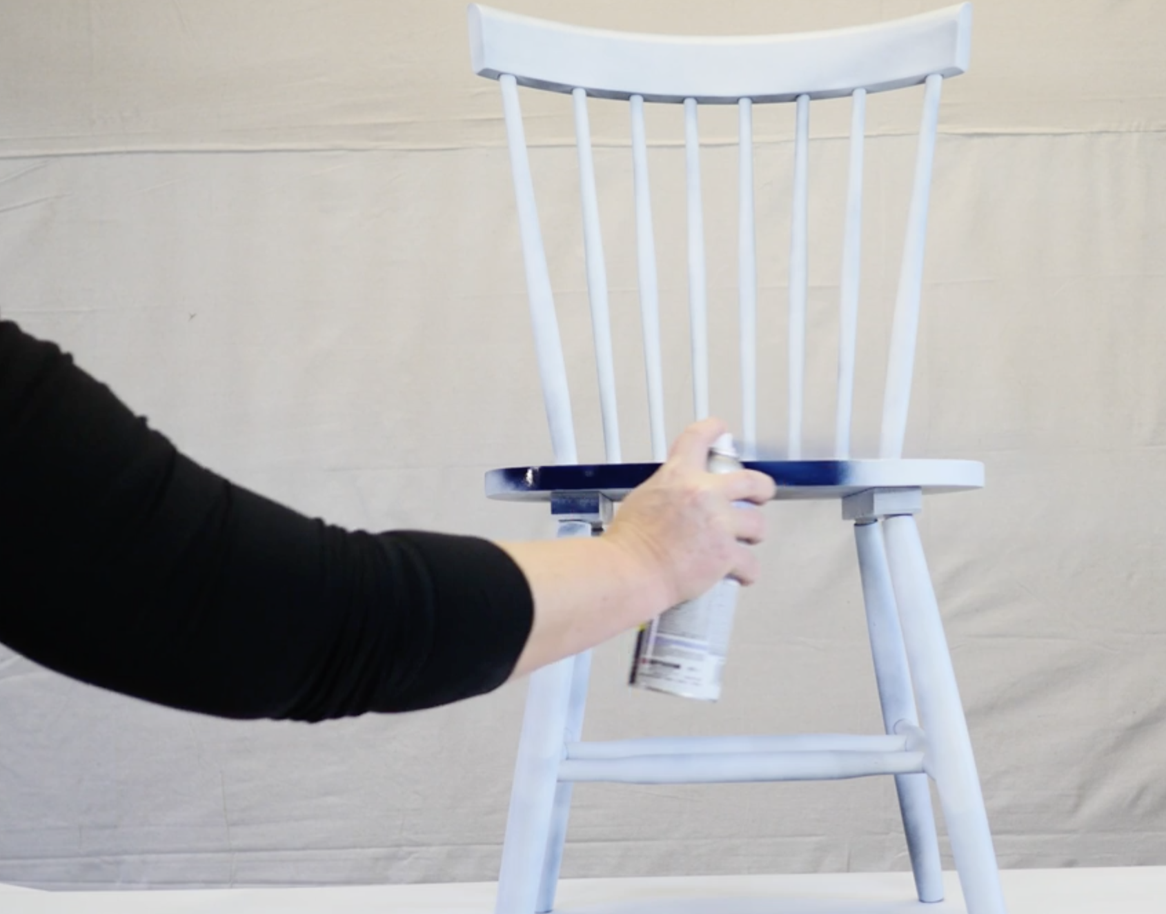 How to spray paint a farmhouse chair