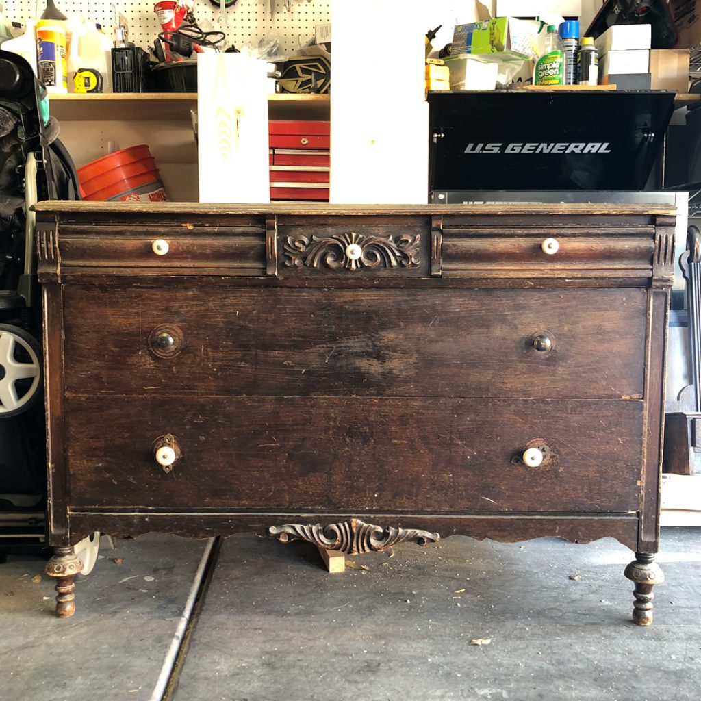 Antique Dresser Makeover How To Address Damaged Veneer All