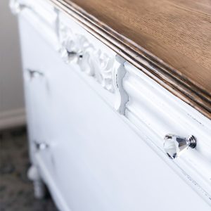 Antique Dresser Makeover + How to Address Damaged Veneer thumbnail