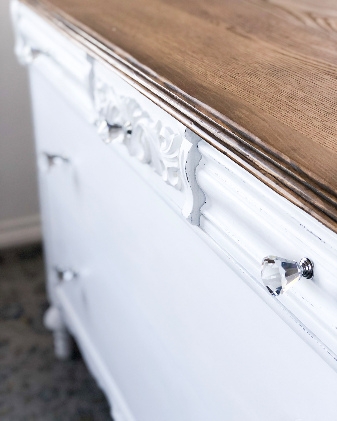 Antique Dresser Makeover How To Address Damaged Veneer All