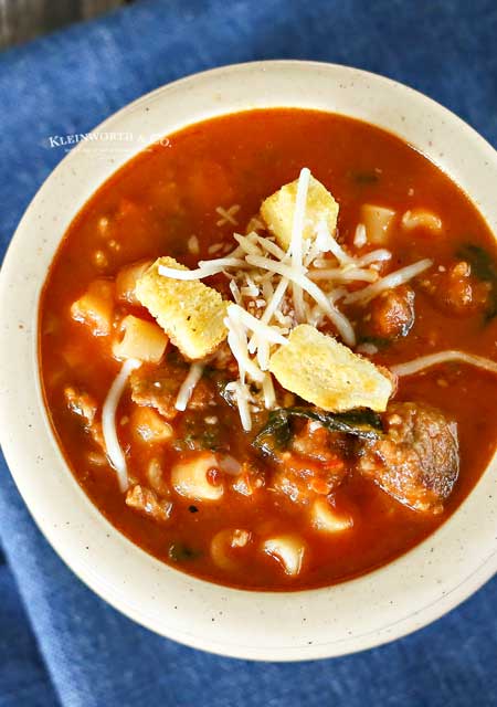 Ditalini & Sausage Soup