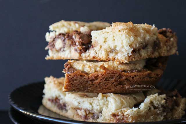 Snickers Cake Mix Bars recipe