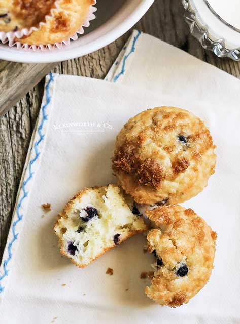 Lighter Blueberry Muffins recipe