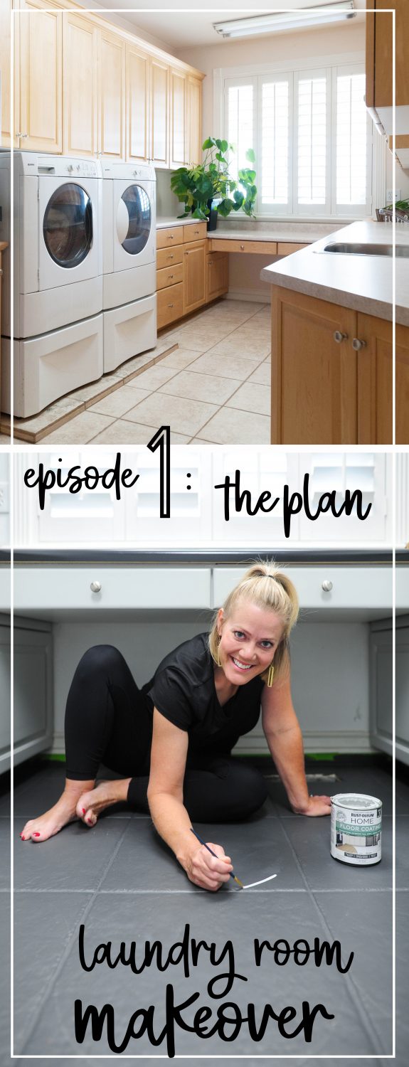 Laundry Room Renovation Series: Episode 1 THE BEFORE and THE PRODUCTS