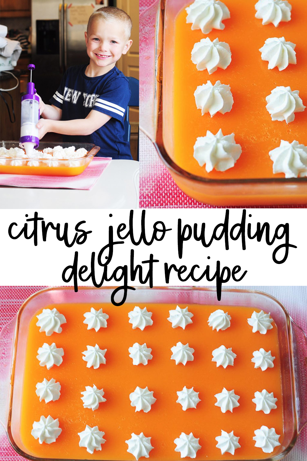 Citrus Jello Pudding Delight! {Lemon and Orange} All Things Thrifty